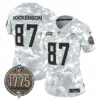 Womens Minnesota Vikings 2024 Salute To Service Establishment Year Patch Vapor Limited Jersey TJ Hockenson Jersey Marines