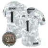 Womens Minnesota Vikings 2024 Salute To Service Establishment Year Patch Vapor Limited Jersey Bud Grant Jersey Air Force