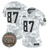 Womens Minnesota Vikings 2024 Salute To Service Establishment Year Patch Vapor Limited Jersey TJ Hockenson Jersey Air Force