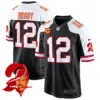 Mens Tampa Bay Tampa Bay Buccaneers Throwback Game Jersey Tom Brady Jersey Black Alternate