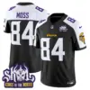 Mens Minnesota Vikings King Of The North Patch Vapor Limited Jersey V2 Randy Moss Jersey Black Alternate