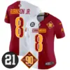 Womens Washington Commanders 90Th Sean Taylor Patch Vapor Limited Jersey Robinson Jr Jersey Half