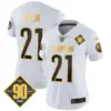 Womens Washington Commanders 90Th Anniversary Patch Gold Vapor Limited Jersey Sean Taylor Jersey White Gold