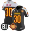 Womens Washington Commanders 90Th Sean Taylor Patch Vapor Limited Jersey Utin Ekeler Jersey Black Alternate