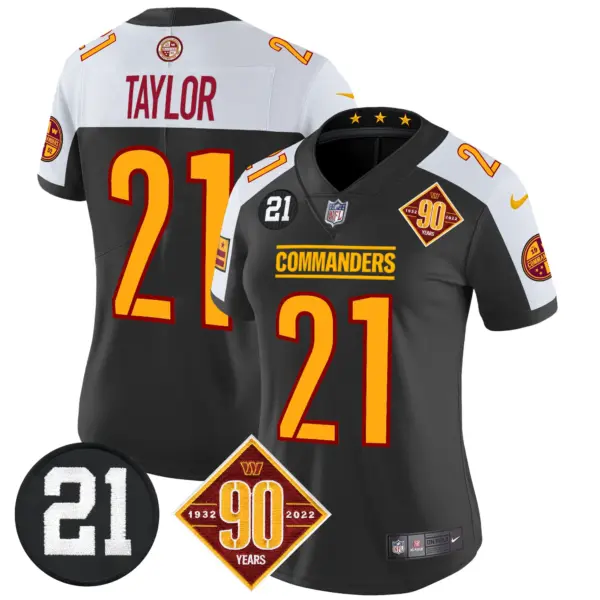 Womens Washington Commanders 90Th Sean Taylor Patch Vapor Limited Jersey Sean Taylor Jersey Black Alternate
