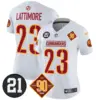 Womens Washington Commanders 90Th Sean Taylor Patch Vapor Limited Jersey Marshon Lattimore Jersey White