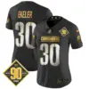Womens Washington Commanders 90Th Anniversary Patch Gold Vapor Limited Jersey Austin Ekeler Jersey Black Limited