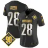 Womens Washington Commanders 90Th Anniversary Patch Gold Vapor Limited Jersey Darrell Green Jersey Black Limited