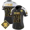 Womens Washington Commanders 90Th Anniversary Patch Gold Vapor Limited Jersey Marshon Lattimore Jersey Alternate