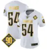 Womens Washington Commanders 90Th Anniversary Patch Gold Vapor Limited Jersey Bobby Wagner Jersey White Gold