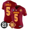 Womens Washington Commanders 90Th Sean Taylor Patch Vapor Limited Jersey Jayden Daniels Jersey Burgundy