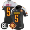Womens Washington Commanders 90Th Sean Taylor Patch Vapor Limited Jersey Jayden Daniels Jersey Black Alternate