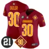 Womens Washington Commanders 90Th Sean Taylor Patch Vapor Limited Jersey Austin Ekeler Jersey Burgundy