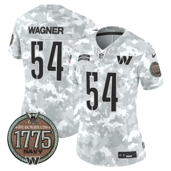 Womens Washington Commanders 2024 Salute To Service Establishment Year Patch Vapor Limited Jersey Bobby Wagner Jersey Navy