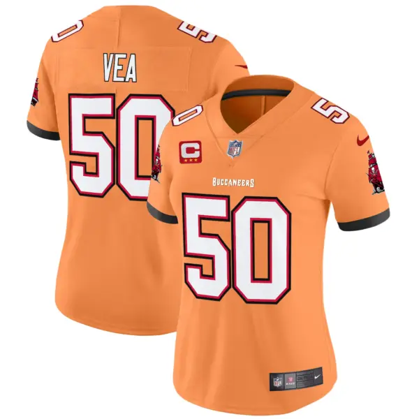 Womens Tampa Bay Buccaneers Throwback Vapor Limited Jersey V3 Vita Vea Jersey Creamsicle
