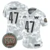 Womens Washington Commanders 2024 Salute To Service Establishment Year Patch Vapor Limited Jersey Donald Trump Jersey Air Force