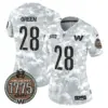 Womens Washington Commanders 2024 Salute To Service Establishment Year Patch Vapor Limited Jersey Darrell Green Jersey Army