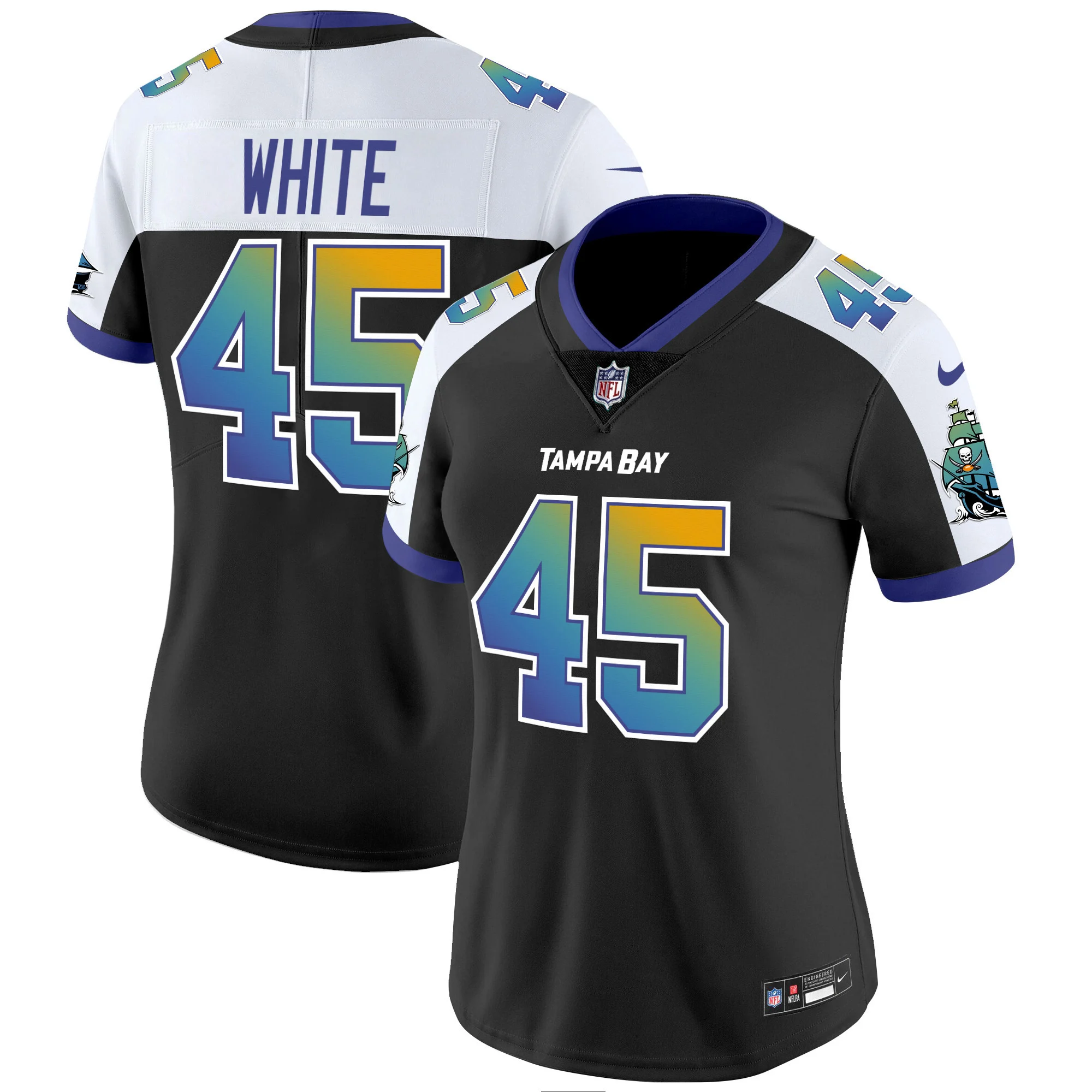 Womens Tampa Bay Buccaneers Tampa City Vapor Limited Jersey Devin White Jersey Alternate