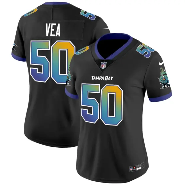 Womens Tampa Bay Buccaneers Tampa City Vapor Limited Jersey Vita Vea Jersey Black