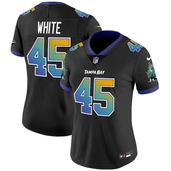 Womens Tampa Bay Buccaneers Tampa City Vapor Limited Jersey Devin White Jersey Black