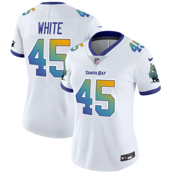 Womens Tampa Bay Buccaneers Tampa City Vapor Limited Jersey Devin White Jersey White