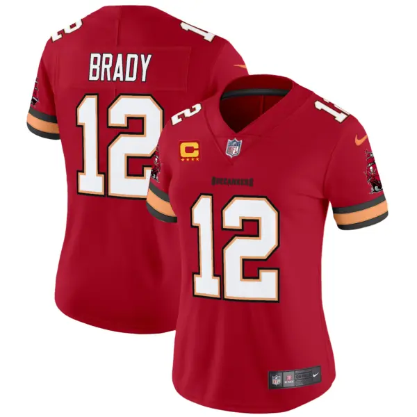 Womens Tampa Bay Buccaneers Throwback Vapor Limited Jersey V3 Tom Brady Jersey Red