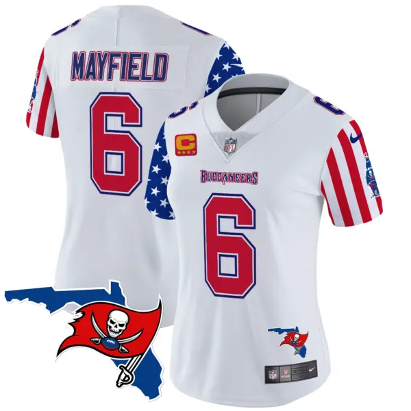 Womens Tampa Bay Buccaneers American Style Vapor Limited Jersey Baker Mayfield Jersey White