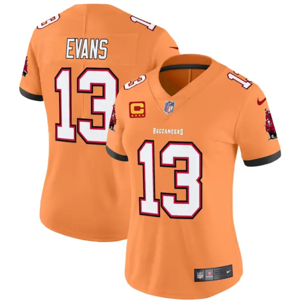 Womens Tampa Bay Buccaneers Throwback Vapor Limited Jersey V3 Mike Evans Jersey Creamsicle
