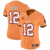 Womens Tampa Bay Buccaneers Throwback Vapor Limited Jersey V3 Tom Brady Jersey Creamsicle