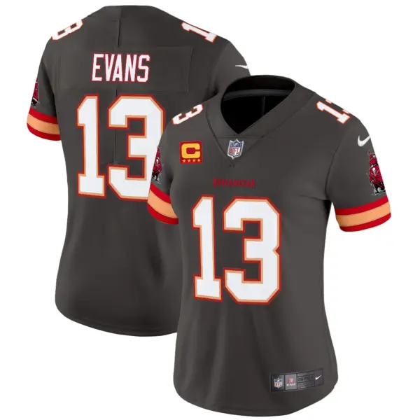Womens Tampa Bay Buccaneers Throwback Vapor Limited Jersey V3 Mike Evans Jersey Pewter