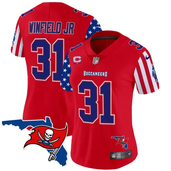 Womens Tampa Bay Buccaneers American Style Vapor Limited Jersey Antoine Winfield Jr Jersey Red
