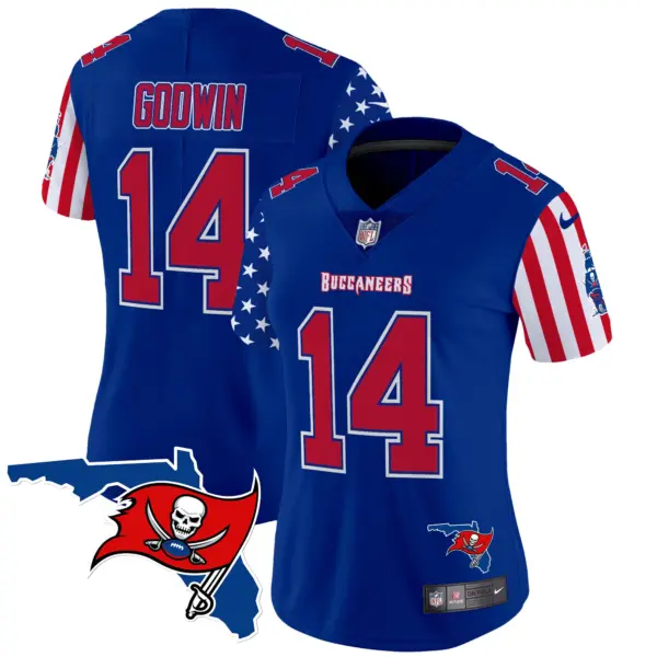 Womens Tampa Bay Buccaneers American Style Vapor Limited Jersey Chris Godwin Jersey Royal
