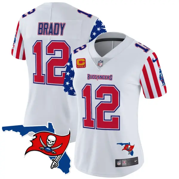 Womens Tampa Bay Buccaneers American Style Vapor Limited Jersey Tom Brady Jersey White