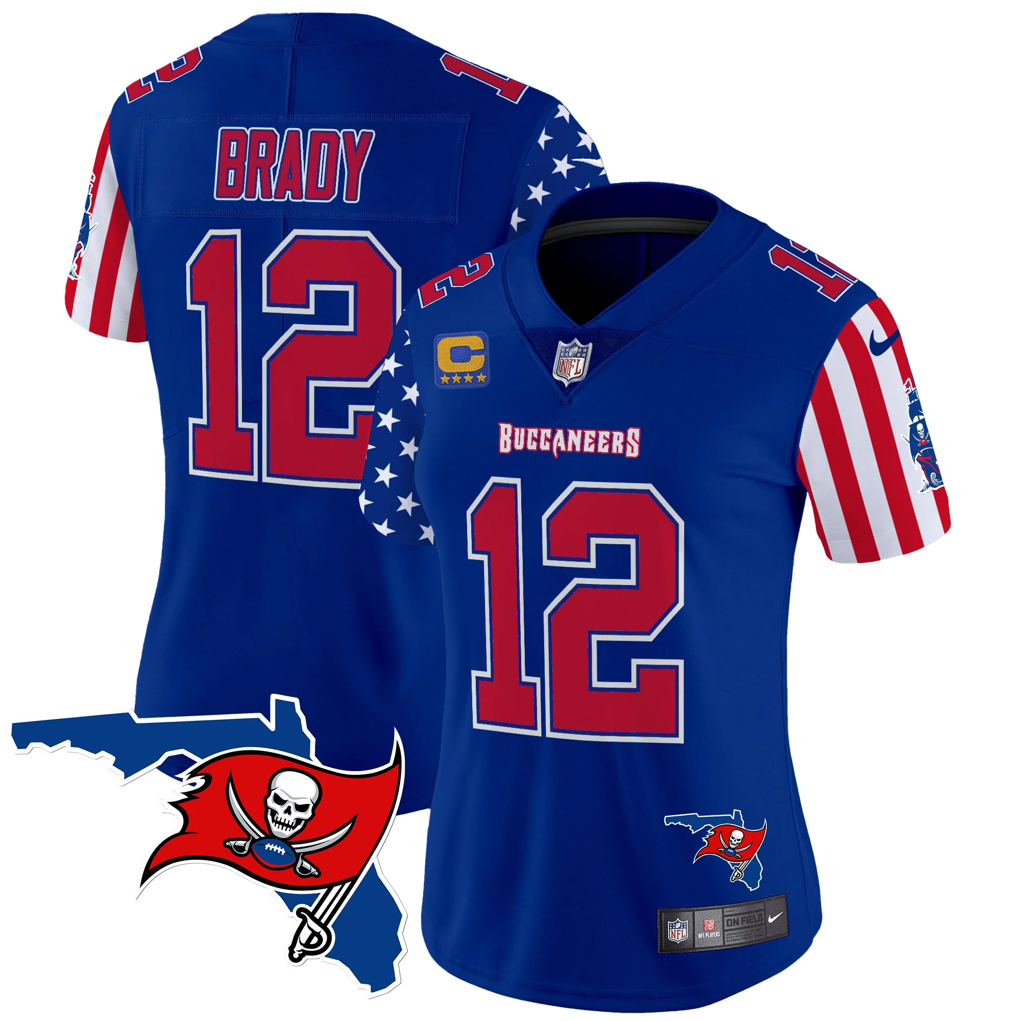 Womens Tampa Bay Buccaneers American Style Vapor Limited Jersey Tom Brady Jersey Royal