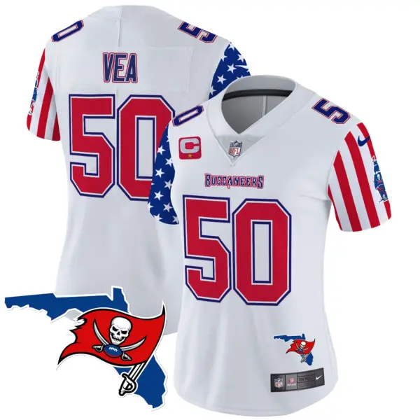 Womens Tampa Bay Buccaneers American Style Vapor Limited Jersey Vita Vea Jersey White