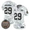 Womens San Francisco 49Ers 2024 Salute To Service Establishment Year Patch Vapor Limited Jersey Talanoa Hufanga Jersey Army