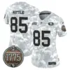 Womens San Francisco 49Ers 2024 Salute To Service Establishment Year Patch Vapor Limited Jersey George Kittle Jersey Marines