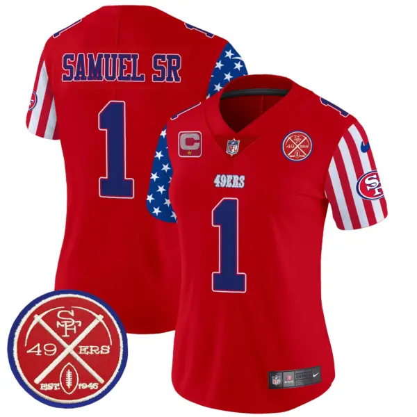 Womens San Francisco 49Ers American Style Vapor Limited Jersey Deebo Samuel Jersey Red