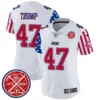 Womens San Francisco 49Ers American Style Vapor Limited Jersey Donald Trump Jersey White