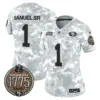 Womens San Francisco 49Ers 2024 Salute To Service Establishment Year Patch Vapor Limited Jersey Deebo Samuel Jersey Army