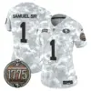Womens San Francisco 49Ers 2024 Salute To Service Establishment Year Patch Vapor Limited Jersey Deebo Samuel Jersey Marines