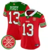 Womens San Francisco 49Ers 2024 Christmas Vapor Limited Jersey Brock Purdy Jersey Red