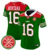 Womens San Francisco 49Ers 2024 Christmas Vapor Limited Jersey Joe Montana Jersey Green