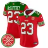 Womens San Francisco 49Ers 2024 Christmas Vapor Limited Jersey Christian Mccaffrey Jersey Red