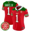 Womens San Francisco 49Ers 2024 Christmas Vapor Limited Jersey Deebo Samuel Jersey Red