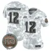 Womens Philadelphia Eagles 2024 Salute To Service Establishment Year Patch Vapor Limited Jersey Randall Cunningham Jersey Air Force