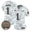 Womens Philadelphia Eagles 2024 Salute To Service Establishment Year Patch Vapor Limited Jersey Jaylen Hurts Jersey Air Force