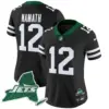 Womens New York Jets Home Patch Vapor Legacy Limited Jersey Joe Namath Jersey Black