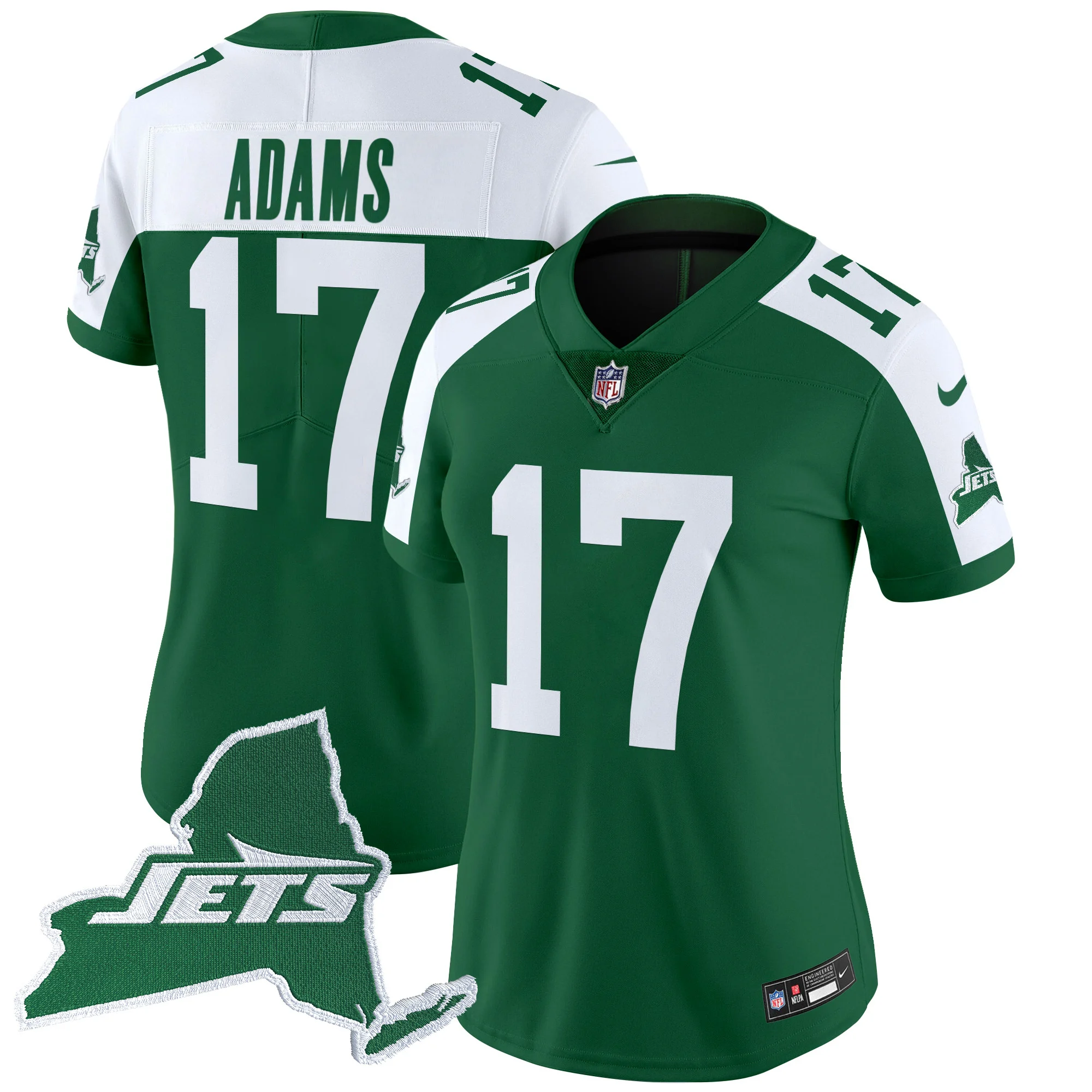 Womens New York Jets Home Patch Vapor Legacy Limited Jersey Davante Adams Jersey Green Alternate