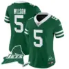 Womens New York Jets Home Patch Vapor Legacy Limited Jersey Garrett Wilson Jersey Green